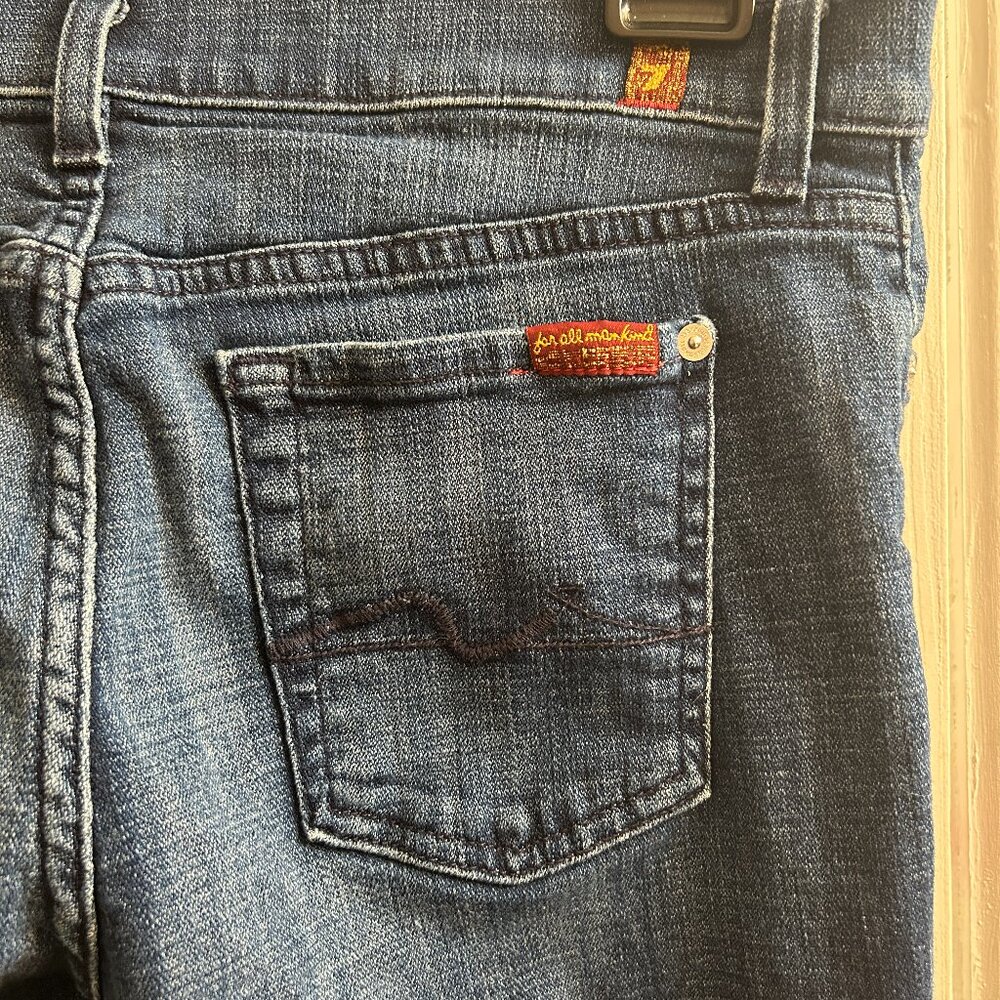 EUC Women’s 7 for All Mankind Josefina Skinny Boyfriend Jeans - Sz 26